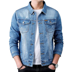 แจ็กเก็ตยีนส์สำหรับผู้ชายเสื้อโค้ทแจ็กเก็ตแฟชั่นสำหรับผู้ชาย - Product Image 1