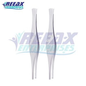 Pinces à tissus droites et courbées manuelles en acier inoxydable de 8 cm de haute qualité, réutilisables, pour instruments chirurgicaux de pansement REEAX ENTERPRISES - Product Image 5