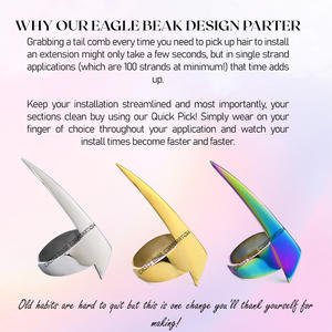 Anillo Seleccionador de Cabello, Herramienta para Trenzas, Herramienta Ajustable para Separar el Cabello y Seccionarlo, Anillos para Extensiones de Cabello - Product Image 3