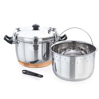 Ensemble de casseroles personnalisé, casserole multifonction, cuiseur vapeur en acier inoxydable, casserole à nouilles, friteuse à tempura avec panier