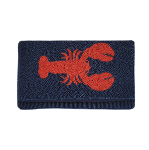 Pochette dorée à broderie perlée avec motifs ethniques Boho Style perles de rocaille broderie pochette pour dames - Product Image 6