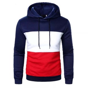 Sudaderas con capucha de manga larga para hombre Precio al por mayor Bloque Color Pullover Último diseño Algodón Logotipo personalizado Sudadera con capucha de invierno para hombre Basics - Product Image 1