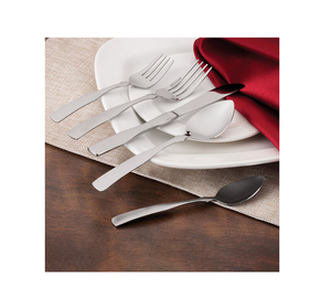 Cuchara de postre de acero de alta calidad, juego de 5 uds., cubiertos, vajilla, artesanía, cubiertos, juego de cuchara de postre de acero inoxidable - Product Image 3