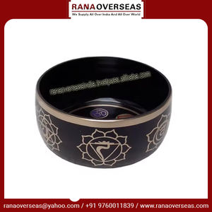 ชามร้องเพลงทิเบตสีดำจักระทั้งเจ็ดสำหรับการรักษาสติโยคะและบรรเทาความเครียดในราคาที่เหมาะสม - Product Image 4
