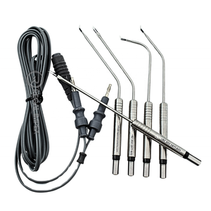 Ensemble complet d'électrodes bipolaires ORL 5 pièces avec câble électrique en acier inoxydable et métal - Product Image 1