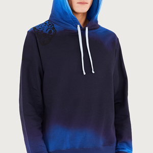 Sweat-shirt à capuche imprimé personnalisé sur toute la surface pour hommes Pull à capuche 100% coton respirant de haute qualité pour la saison d'automne - Product Image 4