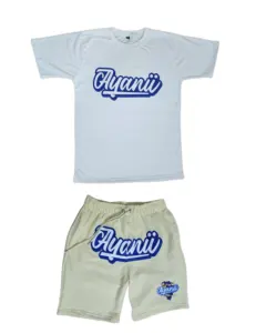 Nieuwe Trending Korte Set Mannen Custom Logo T-Shirt Met Bijpassende Shorts Sets Sportieve T-Shirt Met Korte Mouwen Tweedelige Set