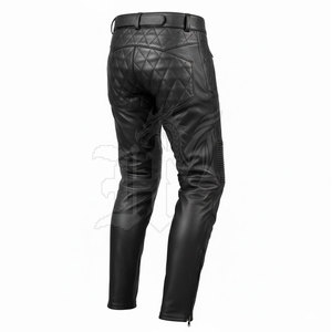 Pantalon de moto en cuir grande taille de haute qualité pour hommes, respirant, flexible, avec caractéristiques de sécurité, utilisation durable, pour adultes. - Product Image 5