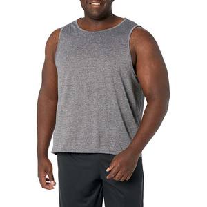 Gris personnalisé hommes débardeur col haut pas cher prix Top qualité personnalisé coton matériel Logo conception été homme débardeurs 2024 - Product Image 1