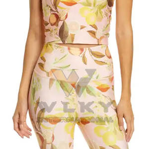 2023 New Arrival Women's High Quality Quick Dry Breathable Casual <b>Knitted</b> Print Fitness Waist Seamless Fabric <b>Leggings</b> - Product Image 6