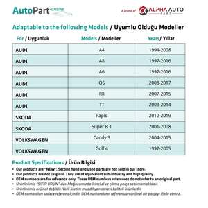 Clips de tapicería 10 piezas para Skoda, Audi, Volkswagen (envío desde el fabricante de Turquía) Código de producto: - Product Image 2