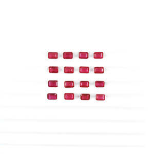 Rubí Natural de Bangkok, Calibrado, Corte Octogonal, Gema Suelta, Corte Esmeralda Brillante Ovalado, Tamaños Disponibles 3x5mm 4x6mm, Color Rojo Paraíba - Product Image 2