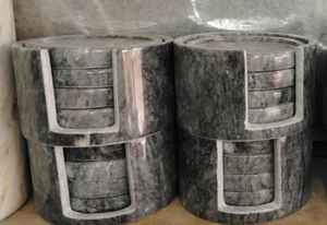 Juego de Posavasos de Mármol Century, Redondos, de Piedra Natural, para Bebidas, 4, 6, 8 Piezas, Decoración Elegante para el Hogar, Adorno para la Cocina - Product Image 2