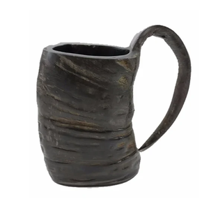 Sustainable Buffalo Horn <b>Mug</b> Drinking Horn Beer <b>Mug</b> Custom Natural <b>Black</b> Color Water Buffalo Horn <b>Mug</b> - Product Image 6