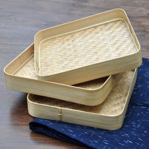 Plateau en bambou fait main pour servir, décorer et organiser - Product Image 2