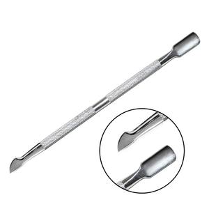 Empujador de Cutículas de Acero Inoxidable, Herramienta de Precisión Reutilizable de Doble Punta para Manicura, Pedicura, Cuidado Personal, Salón Profesional y Hogar - Product Image 1