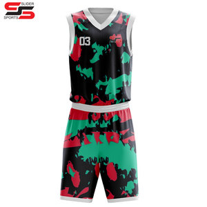 Latest Design Adult Size Team Wear <b>Men</b> Basketball Uniform OEM Services Custom Digital Print Breathable Summer Basketball - Product Image 3