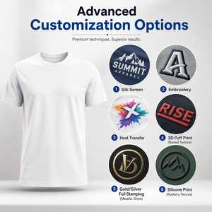 Colore Personalizzato di Tendenza &amp;   <span class=keywords><strong>T</strong></span>-<span class=keywords><strong>Shirt</strong></span> in Jersey con Logo Stampato, Casual, Anti-Piega, Traspirante, Ecologica, 100% Poliestere - Product Image 4
