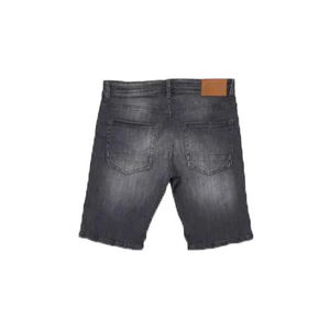 Pantalones Cortos de Mezclilla para Hombre, Cintura Media, Cierre de Botones, Color Sólido, Estilo Casual, 100% Algodón Tejido, Transpirable, con Bolsillos - Product Image 5