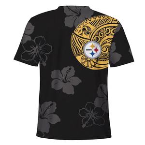 Camiseta de manga corta para mujer, camisa de cuello elástico, 100% - Product Image 2