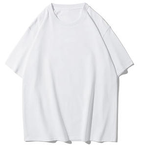 T-shirt unisexe épais 100% coton tricoté à épaules tombantes Streetwear personnalisé de haute qualité imprimé grande taille respirant pour hommes - Product Image 3