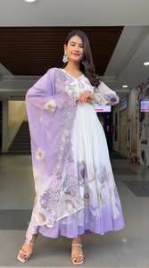 ชุดเดรสผ้าจอร์เจตต์เทียมระดับพรีเมียม ดีไซน์หรูหรา พร้อมงานปักเลื่อมประณีต ทรงบานเต็มตัว พร้อมสวมใส่ ชุดสไตล์ชาติพันธุ์ - Product Image 5