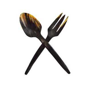 Cuillère de service en corne de bœuf hautement polie, taille personnalisée, haute qualité, SHEERI HANDICRAFTS, emballage en boîte de couleur, vaisselle de cuisine, meilleur choix - Product Image 2