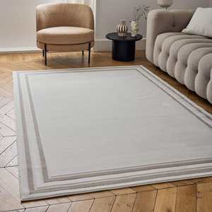Tapis de couloir bordé crème-beige Carmel, série 6060 - Product Image 4