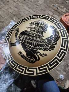 Bouclier en bois lourd de meilleure qualité Bouclier de couteaux Viking professionnels ronds médiévaux sur mesure Taille personnalisée - Product Image 6