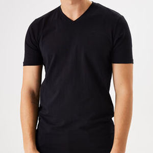 Camiseta Personalizada DDP para Hombre, Corte Cuadrado, Tejido Grueso, 100% Algodón, Cuello en V, Protección Solar y Suavidad - Product Image 4