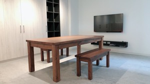 ชุดไม้สักคุณภาพสูงและบรรยากาศสบายๆแบบนอร์ดิกเฟอร์นิเจอร์กลางแจ้งโต๊ะรับประทานอาหารยาว200ซม. สำหรับร้านอาหารและห้องรับประทานอาหาร - Product Image 5