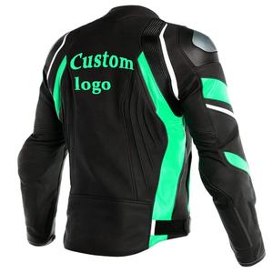 Personnalisé Hommes Vintage Nouvelle Mode En Cuir Véritable Racing Veste Respirant Moto Costume pour Motos - Product Image 5