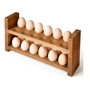 Plateau à oeufs en bois pour accessoires de cuisine Plateau à oeufs pour ustensiles de cuisine de qualité supérieure à des prix acceptables en gros. - Product Image 4