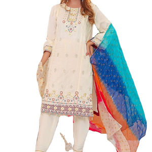 Marca original nueva moda mujer césped trajes étnicos paquistaníes bordados 3 piezas Shalwar Kameez Dupatta trajes personalizados - Product Image 6
