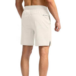 Pantalones cortos deportivos transpirables de cintura media OEM, el mejor diseño, estilo callejero, tela de lona de Color sólido ligero, servicio al por mayor - Product Image 3