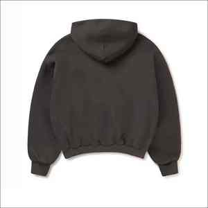 Sweat-shirts d'hiver pour hommes de qualité supérieure, à épaules tombantes, 100% coton, polaire chaud, streetwear élégant, sweat-shirts unisexes, fabrication - Product Image 2