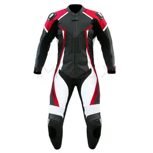 最新设计最佳质量男士摩托车套装新价格最佳皮革材料男士摩托车套装