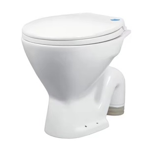 Luxueux bas prix rouge en céramique EWC toilette au sol européen placard à eau commode ensemble de casseroles - Product Image 1