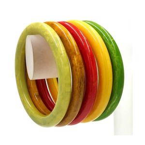 Fancy Elegant Resin Bangles for Women Contemporary Styling Waterproof Fashion Jewelry for Business Gifts Occasions Custom Colors - Product Image 4