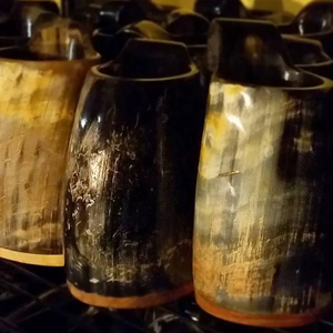 Authentic Eco-Friendly Viking Horn <b>Mug</b> Handmade Buffalo Horn Food Grade Medieval Style Religious Feng Shui Animal Beer <b>Mug</b> - Product Image 1