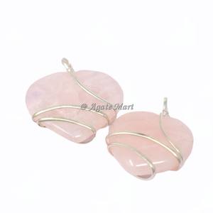 Meilleure Qualité Agate Améthyste Coeur Forme Pendentif Fil Enveloppé Gemme pour La Décoration De La Maison-En Gros Améthyste Coeur Pierre Pendentif - Product Image 2