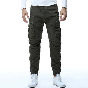 Lâche fermeture éclair poches latérales survêtement pantalon de sport en gros décontracté entraînement survêtement personnalisé Gym pantalons de survêtement Joggers pantalon pour hommes - Product Image 1