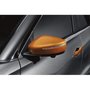 Coques de rétroviseurs orange sans clignotants pour Nissan Kicks 2018-2021 - Product Image 1