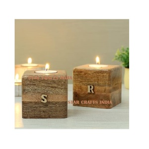 Top Arrivée 2024 Gros Moderne Designer Bougeoir Logo Personnalisé De Luxe En Bois Bougies Bocal Avec Couvercle En Vrac Décor À La Maison - Product Image 5
