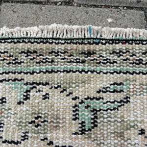 Alfombra Turca, Alfombra Vintage Grande de 5.1x8.9 pies, Alfombra de Lana con Bordes Azul Gris - Product Image 5