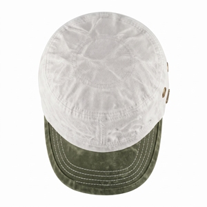 White Olive <b>Green</b> Flat Brim Cap Unisex Cotton Casual <b>Hat</b> Wholesale Custom Logo High Quality OEM ODM Low MOQ Adjustable Closure - Product Image 6