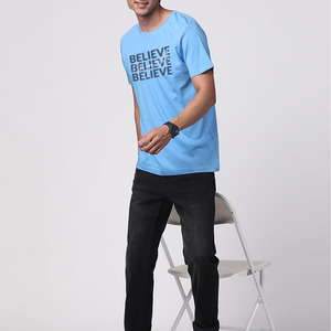 T-shirts pour hommes, coupe classique, matière respirante, confortables, à porter au quotidien, décontractés, T-shirts pour hommes, coupe classique - Product Image 3