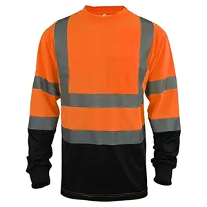 Trabalho Reflexivo Segurança Oi Vis Trabalho T-shirt Alta Visibilidade Reflexivo Oi Vis Classe 3 T Camisa Reflexivo Segurança Lime Alta