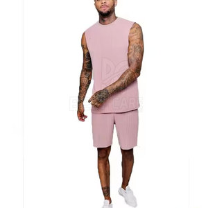 Respirant hommes sans manches ensemble court pour se prélasser hommes sans manches ensemble court pour l'extérieur - Product Image 2