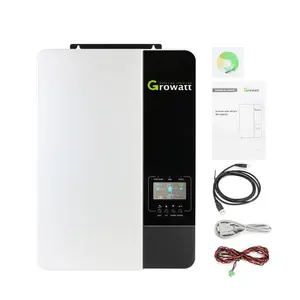 Growatt inverter spf 3500es spf5000 es mppt off grid 5kw 48v invert 220v with battery for home